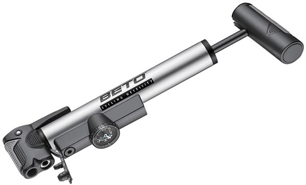 Beto CLD036G OneWay THandle Alloy Mini Pump with Gauge