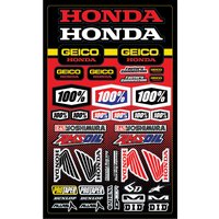 100 Geico Honda Sticker Sheet