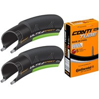 Continental Ultra Sport II Green 25c Tyres Tubes