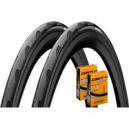 Continental Grand Prix 5000 23c Tyres Tubes Pair